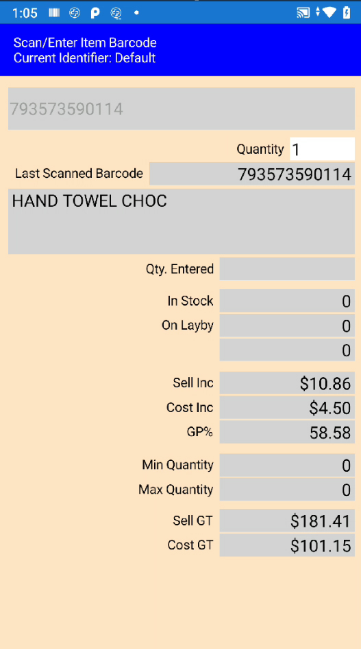 RMSTOCK II with Opticon Android Scanner