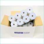 CALIBOR 2 PLY 76mm x 76mm Plain Docket Rolls Box 24