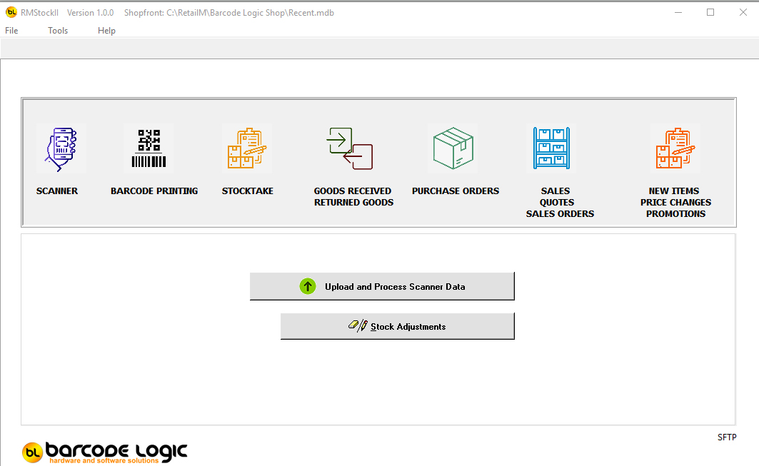 RMSTOCK II with Opticon Android Scanner